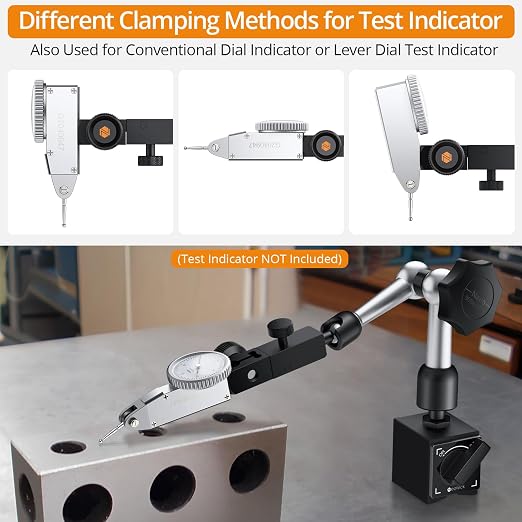 Neoteck 0.03" Test Indicator Set + 90lbs Magnetic Base Stand
