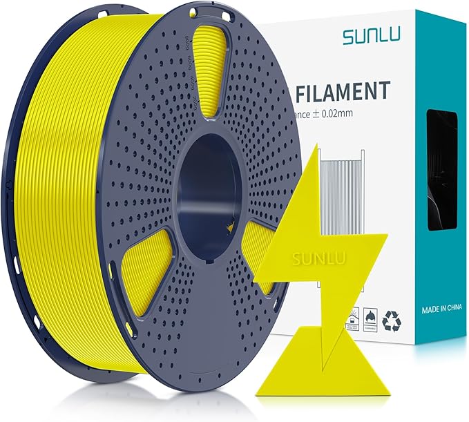 SUNLU High Speed PLA Filament 1.75mm, 1KG Yellow | 30mm/s - 600mm/s Print Range, High Speed 3D Printer Filament, Fast Printing, Neatly Wound, Dimensional Accuracy +/- 0.02mm