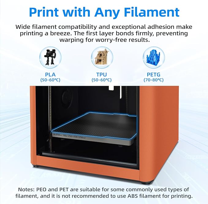 BIQU Designer Series Smooth PET+Textured PEI Build Plate for Bambu-Lab P1P P1S P2S X2D X1C X1E A1 257x257mm, Double Sided PEI Spring Steel Flexible Sheet Print Bed Removable Surface Platform