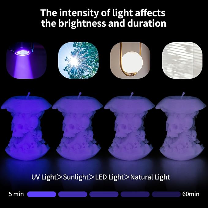 IEMAI Purple Glow in The Dark PETG Filament 1.75mm 1KG, Luminous 3D Printer Filament Long-Lasting Glow & High-Brightness, Neat Wound and Easy Print, Accuracy +/-0.02mm
