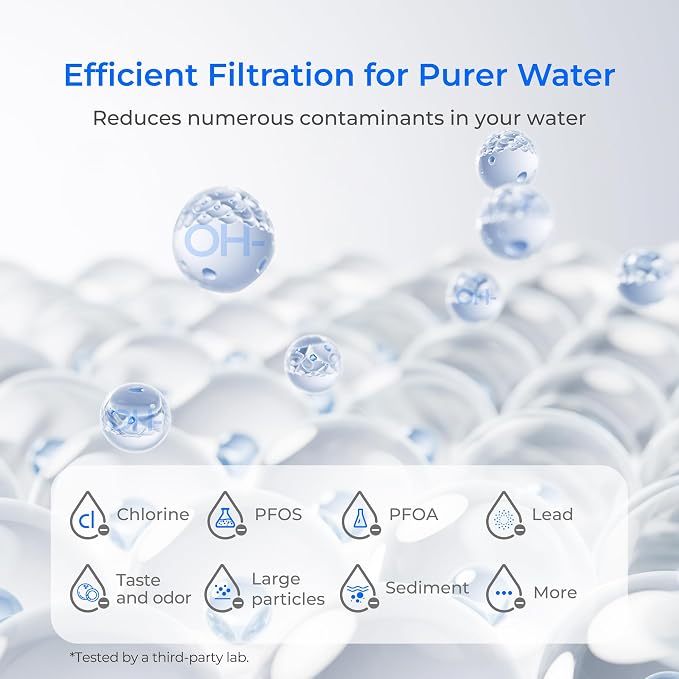Waterdrop W90D Alkaline Gravity Water Filter, Replacement for Berkey® BB9-2® Black Filters, Purewell®, ProOne® Waterdrop Gravity Water Filter System, Up to PH 9.2, NSF/ANSI 372 Certified, 2 Pack