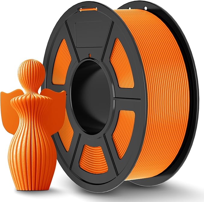 JAYO PLA+ Filament 1.75mm Orange 1.1KG, PLA Plus 3D Printer Filament | Tougher and Stronger, Neatly Wound , Vacuum Sealed, Dimensional Accuracy +/- 0.02 mm, Fit Most FDM 3D Printers