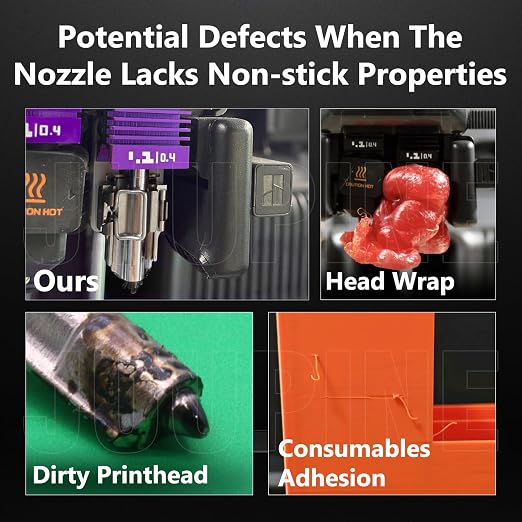 2PK MPVD Hotend 0.4mm for Bambu Lab X2D/P2S H2/A1 Series Nozzle Upgrade Nano-Coating Anti-Stick Filament High Hardness 2800HV for Bambu lab X2D P2S Nozzle Bambu Lab H2S Hotend