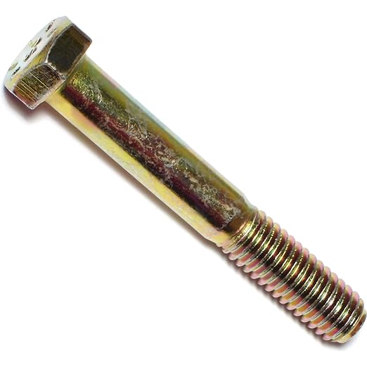 Hard-to-Find Fastener Grade 8 Hex Cap Coarse Large Bolts, Midwest Assortment Refill, Steel Hex Bolts for Construction, Home Improvement, 3/8-16 x 2-1/2 - Inch, Pack of 5