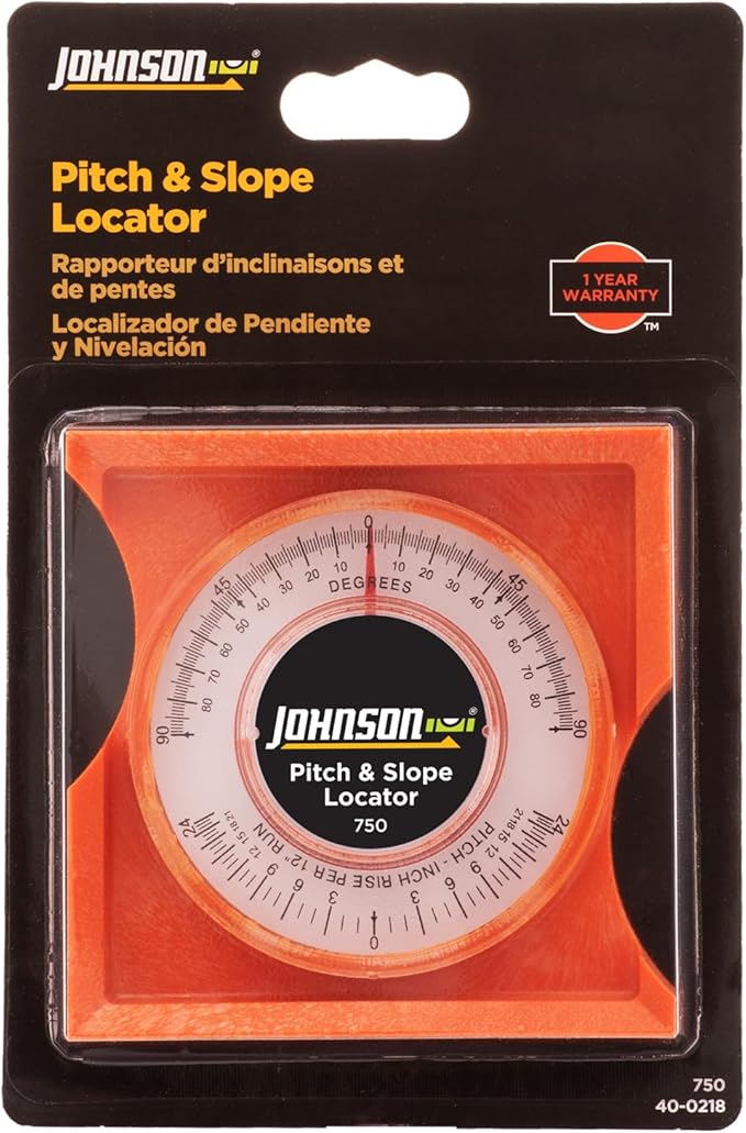 Johnson Level & Tool 750 Pitch & Slope Locator, Orange, 1 Locator