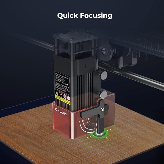 Creality Falcon 5W Laser Engraver, with Honeycomb Laser Bed 500x500mm, 10000mm/min, 72000mW High-Precision Laser Cutter for Wood, Acrylic, Pre-Installation and Out-of-The-Box