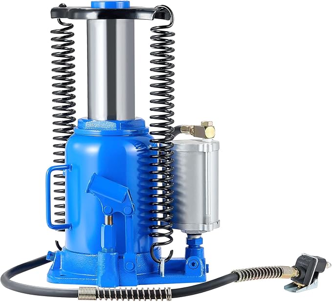 VEVOR Air Hydraulic Bottle Jack, 32 Ton/70500 LBS, Hydraulic Floor Car Jack with Manual Hand Pump, Heavy Duty Pneumatic Bottle Jack Hoist for Auto Truck Travel Trailer Repair Lift