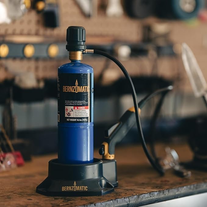 Bernzomatic FirePoint Creator Tool, Precision Flame Hand Torch for use with Bernzomatic MAP-Pro or Propane Fuel (Firepoint Tool) | Adjustable Precision Flame, 41 Hose, Fuel Stand and Torch Dock, Compatible with Map-Pro and 14.1/16 Propane, 3-Yr Warranty