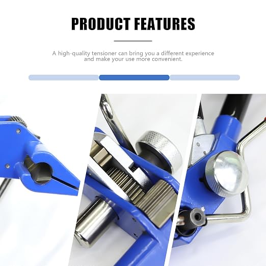 Heavy Duty Banding Strapping Tensioner & Cutter Manual Packaging Tools Windlass for 1/2"-3/4" Width Stainless Steel Band Strap(Winch Wheel)