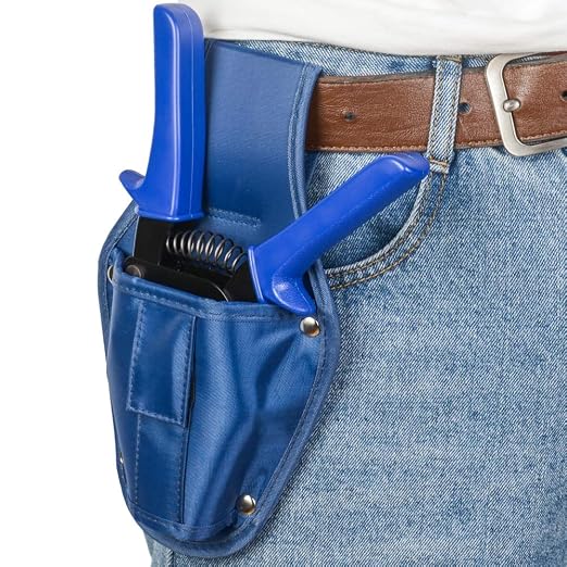 iCrimp F2098 Ratchet One Hand PEX Cinch Clamp Fastening Tools for Clamping Pipe Tubing 3/8", 1/2", 3/4", 5/8" and 1" Easy Operation Stainless Steel Clamps with Holster