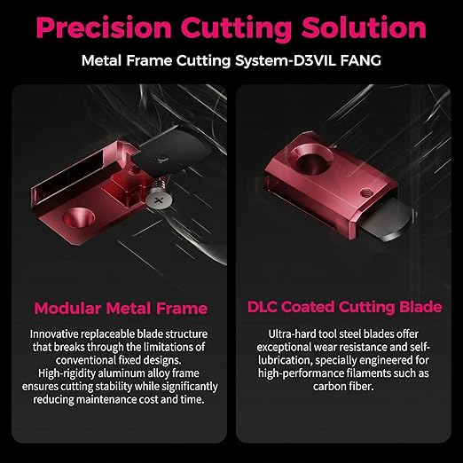Creality Official DXC2 Extruder, K2/K2 Pro/K2 Plus Extruder Upgrade with Magnetic Snap-On 1s Tool-Free Access, DLC Filament Cutter & Dual-Gear Precision Drive for Creality K2 Series 3D Printer