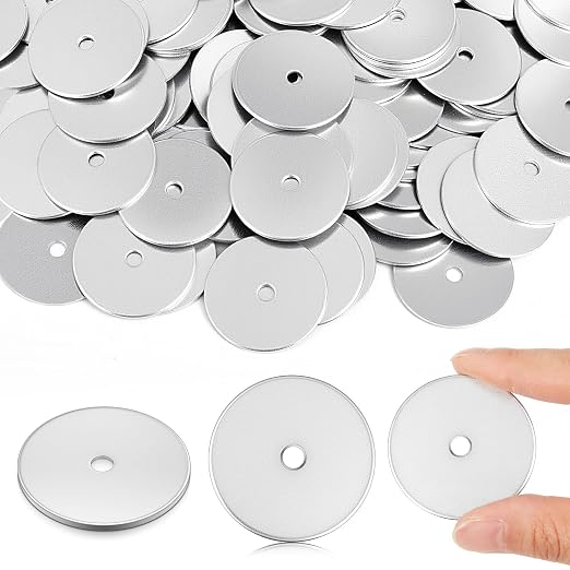 Yaocom 200 Pieces 3/16" x 1-1/2" Zinc Fender Washers Thickness 1.5mm Fender Washers for Wood and Wet Environment