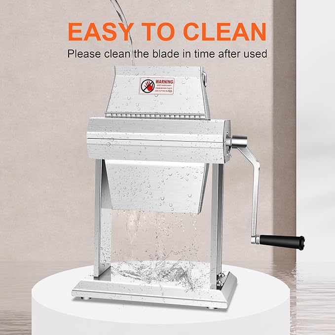 YBSVO 7" Commercial Meat Tenderizer Machine | Heavy Duty Manual Cuber with 40 Sharp Blades - Hand Crank Steak & Venison Tenderizing Tool for Butchers, Hunters & Kitchens