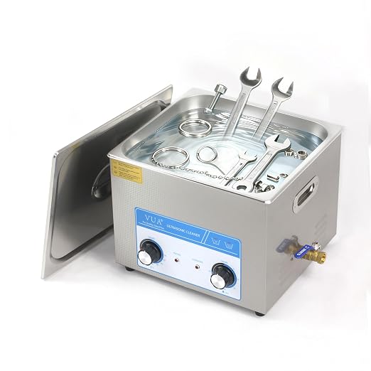 15L Ultrasonic Cleaner Machine with Heater, Professional Industrial Ultrasonic Cleaner 40kHz Stainless Steel Parts Cleaner for Automotive Parts, Tools, Carburetors, Jewelry and Workshop Maintenance