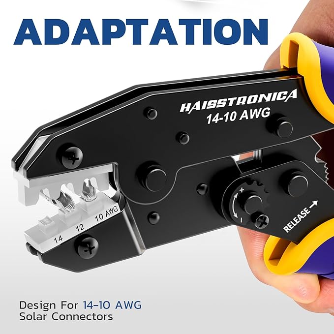 haisstronica Crimping Die for Solar Connectors,14-10 AWG
