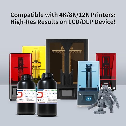 Siraya Tech Blu Tough 3D Printer Resin with High Strength and Precision - Easy to Print Strong and High Resolution, Versatile and User-Friendly for LCD/DLP 3D Printer (Easy Grey, 1kg)