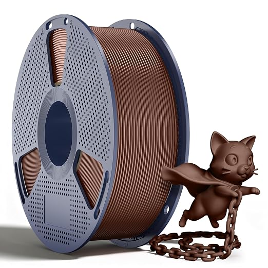 SUNLU PLA+2.0 Filament 1.75mm, Upgraded Tougher & Stronger PLA Plus for 3D Printers, Smooth & Neatly Wound, ±0.02mm Accuracy, 1KG Spool (2.2lbs), Chocolate Brown
