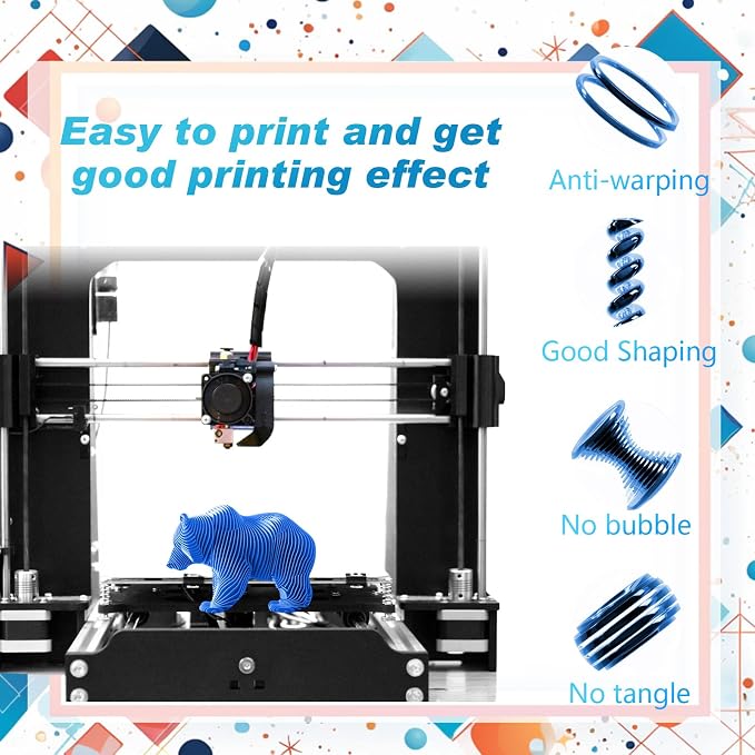 Pangda 3D Printer Filament Bundle 1.75mm Multicolor Matte or Silk PLA Filament 3D Printing Material for Halloween Thanksgiving Day Christmas Easter Holiday Crafting Decorations(Dazzling Color)