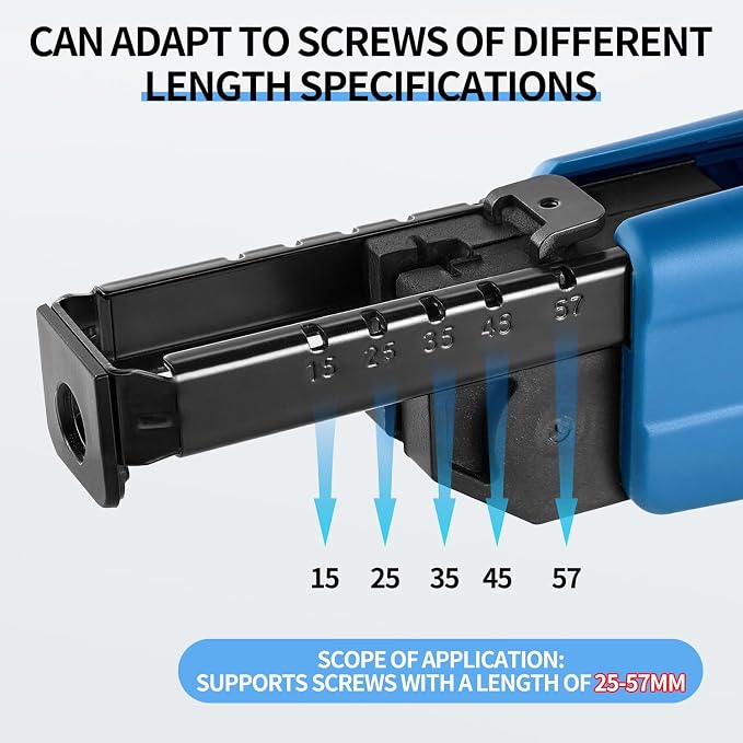 21V Cordless Drywall Screw Gun and Electric Screwdriver - 2-in-1 Self-Feeding Screwdriver, Includes Storage Toolbox and 4.0Ah Battery, Perfect for DIY and Professional Use (One battery set)