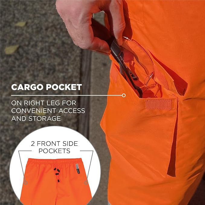 Ergodyne GloWear 8925 ANSI High Visibility Lime Reflective Thermal Safety Pants, X-Large