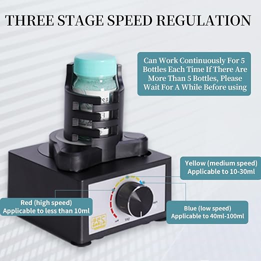 2400RPM Vortex Mixer Model Paint Shaker Mix Up to 100ML Adjustable Speed for Hobby Acrylic Paints,Nail Polish,Pigment,Eyelash Glue Adhesives,Testing Tubes