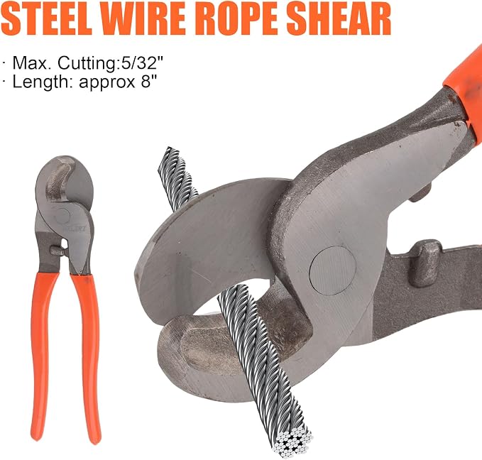 HZLZRZ Hydraulic Crimping Tool and Battery Cable Crimper Tool, Cable Cutter(2/0), Wire Crimping Tool Battery Range 12AWG-2/0AWG, 9 Pairs Of Dies For Electrical Terminal Wire Tool Kit