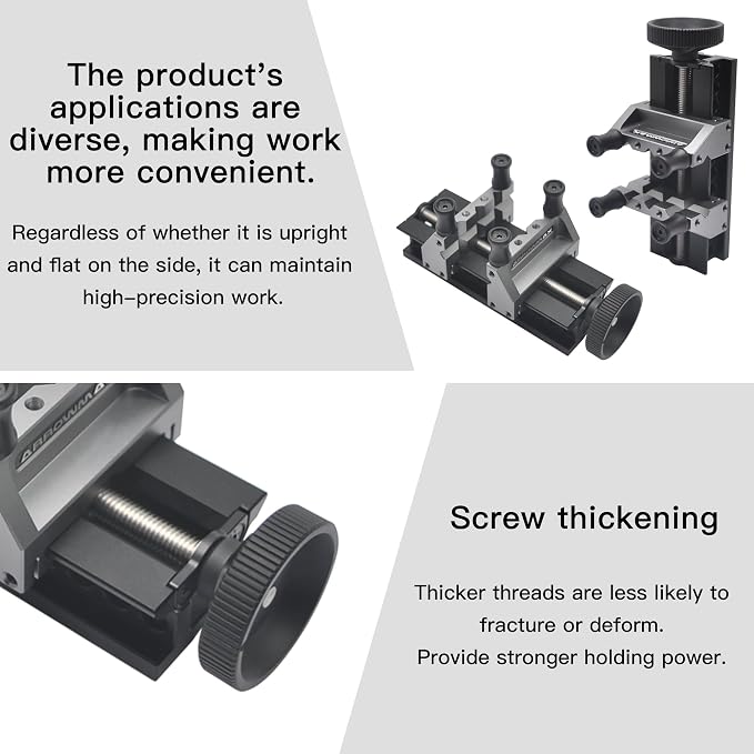 AM ARROWMAX 5-Speed Mini Electric Drill Pen with Benchtop Drill Press & AM ARROWMAX Precision Double-Ended Mini Bench Vise