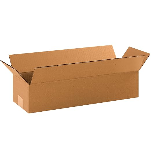 BOX USA Shipping Boxes 19"L x 6"W x 4"H 25-Pack Long Corrugated Boxes for Moving, Shipping, Mailing, Packing, Packaging and Storage
