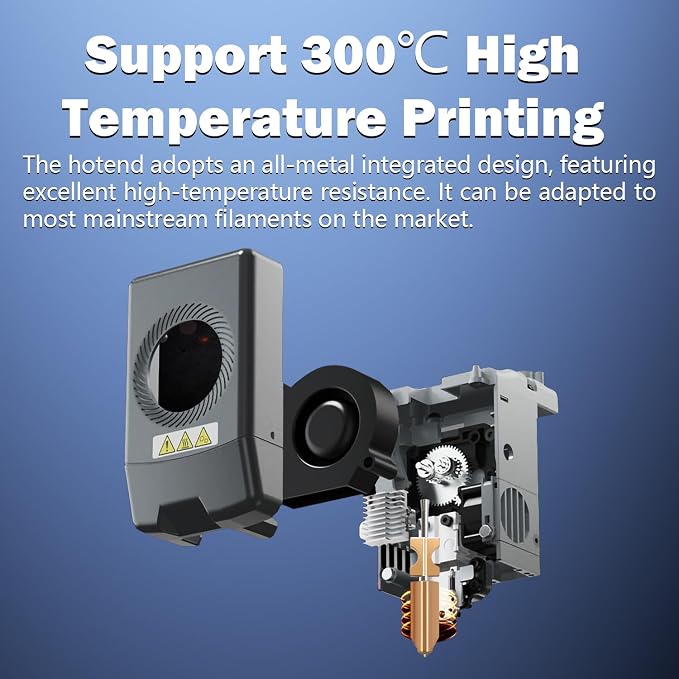 for FLASHFORGE AD5X Upgraded 0.4mm Hotend Nozzle and Heating Assembly Kit with Base Clip Heater Cartridge Thermister 3D Printer Extruder Kits All Metal Hot End/Printhead Replacement Detachable Nozzle