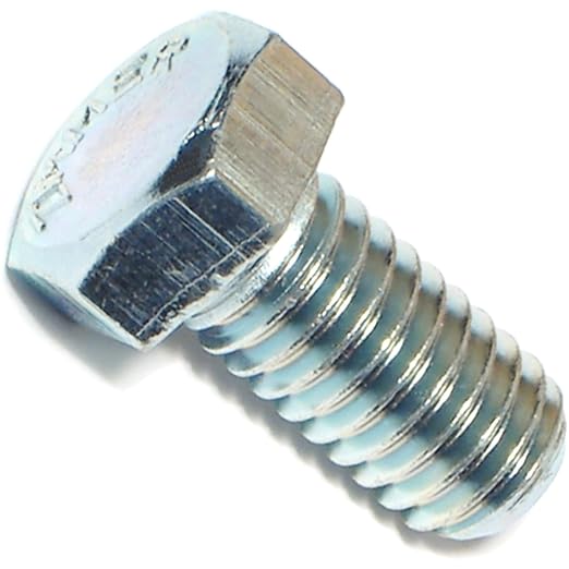 Hard to Find Fastener Tap Hex Bolts, Durable Corrosion-Resistant Steel Hex Head Bolt for Home Improvement, DIY, Construction, 3/8-16 x 3/4, Pack of 100