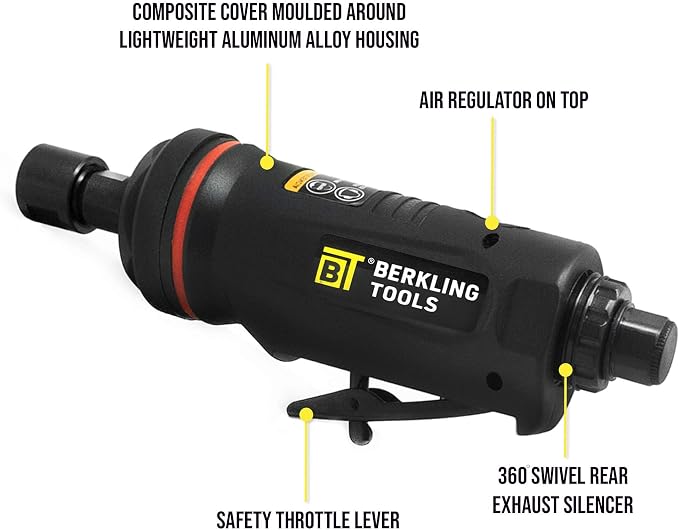 1/4" Air Die Grinder Straight and Right Angle Bundle