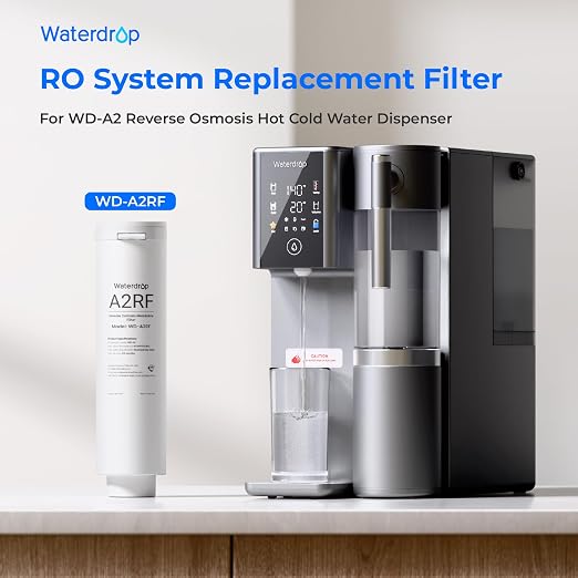 Waterdrop A2RF Filter, Replacement for A2 RO System, 12-Month Lifetime | Countertop Reverse Osmosis Filter, Enhanced Filtration, Long Filter Lifespan, Easy and Quick Filter Replacement