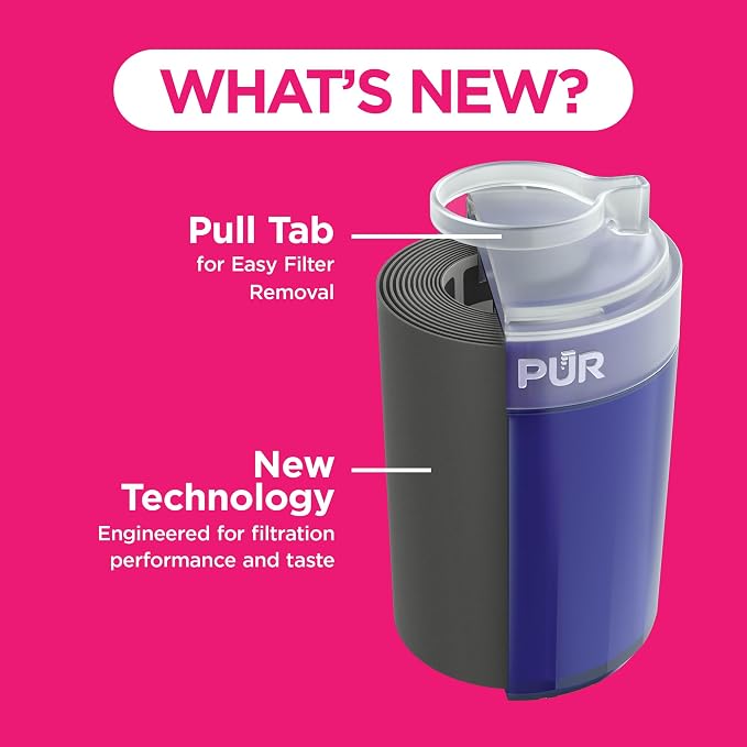 PUR PLUS Faucet Mount Replacement Water Filter 2-Pack, Genuine PUR Filter, 3-in-1 Powerful, Natural Mineral Filtration, Lead Removal, 6-Month Value, Blue (RF99992)