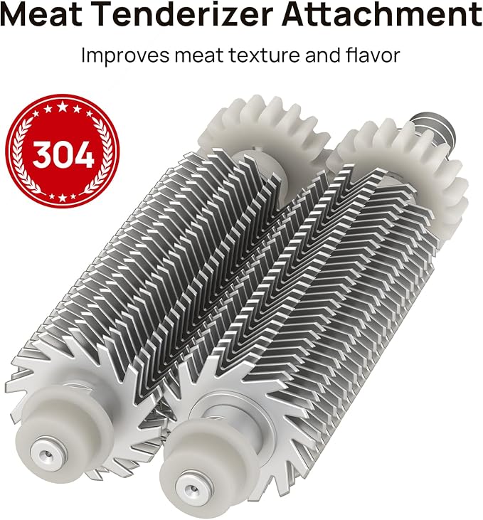 Manual Meat Tenderizer Machine, 5-Inch Steak Cuber & Venison Tenderizer, Hand Crank Meat Cuber with 27 Stainless Steel Blades for Deer Meat, Beef, Chicken, Hunters, Butchers & Home Kitchens