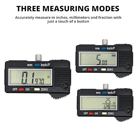 NEIKO 01407A Electronic Digital Caliper Measuring Tool, 0 to 152 Mm, Stainless Steel Construction with Large LCD Screen, Quick Change Button for Inch Fraction Millimeter Conversions, 1 Count