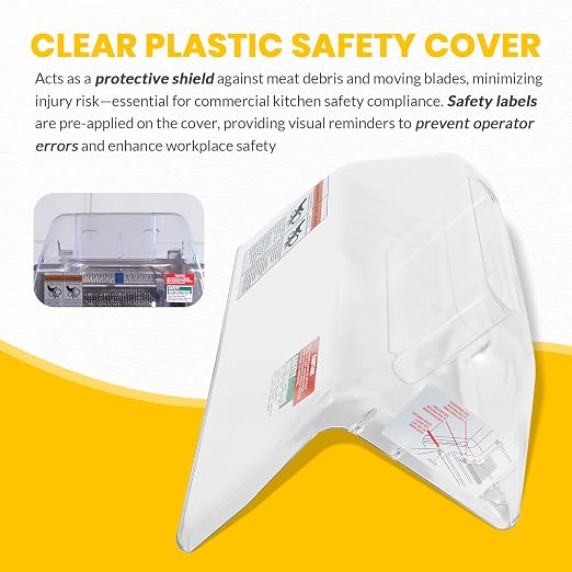 Clear Plastic Safety Cover for Biro Tenderizers Pro 9 & Sir Steak, Replace for T3247-1, TA3096M-2, Durable Transparent Plastic, Easy Installation