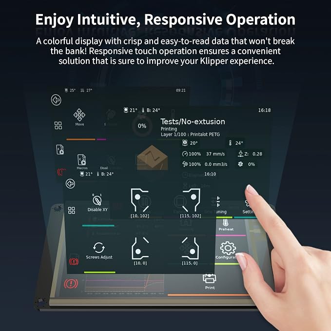 BIGTREETECH TFT35 SPI V2.1 Graphic Smart Display Compatible BTT Manta M8P/M4P/M5P, Manta E3EZ Control Board + CB1 Support Running Klipper Firmware DIY Upgrade 3D Printer