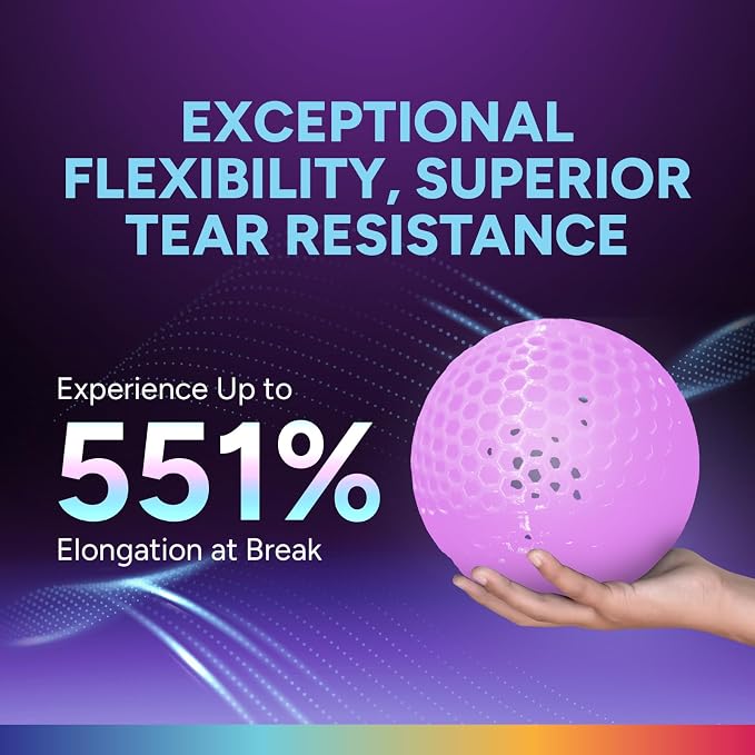 OVERTURE High Speed TPU 95A Flexible 3D Printer Filament 1.75mm | High Elasticity & Durability Filament,1kg Spool(2.2lbs),Fit Most FDM Printer(HS TPU Luminous Pink)