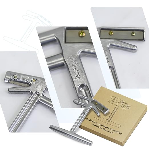 Heavy Duty Banding Strapping kit Contain 1/2" x3200" Polypropylene Packaging Straps & 100 Plastic Clips 20 Edge Protectors Tensioner with Cutter Too Glove