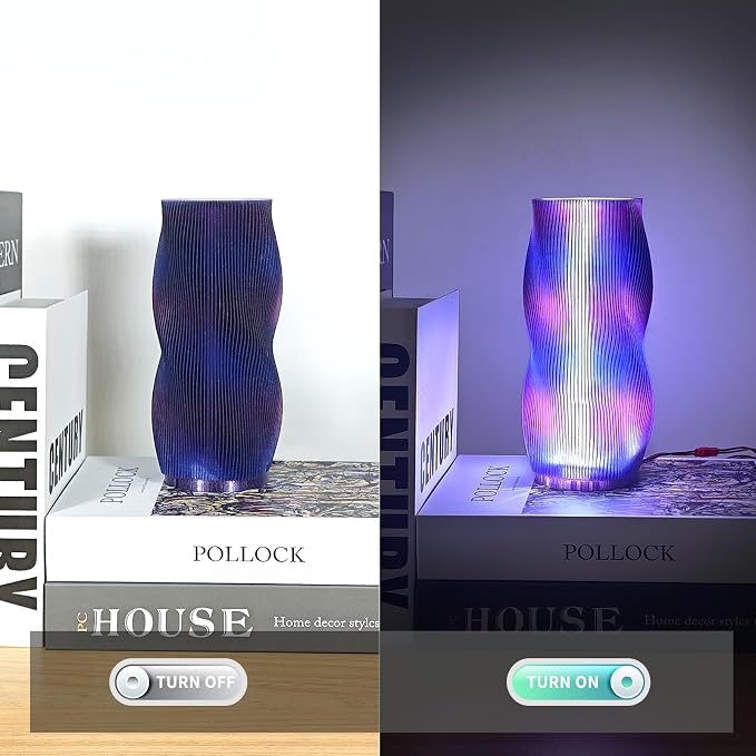 IEMAI 250g Glitter Clear PETG Filament 1.75mm Bundle, Sparkly Transparent Finish 3D Printer Filament 250g Spool 4 Rolls Rainbow+Blue-Purple+Blue+Green, for Most FDM 3D Printers