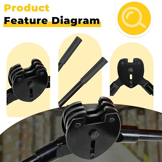 Strapping Sealer/Crimper for 3/4" Steel Strapping Band Manual Banding Tool with 19" Extended Handle