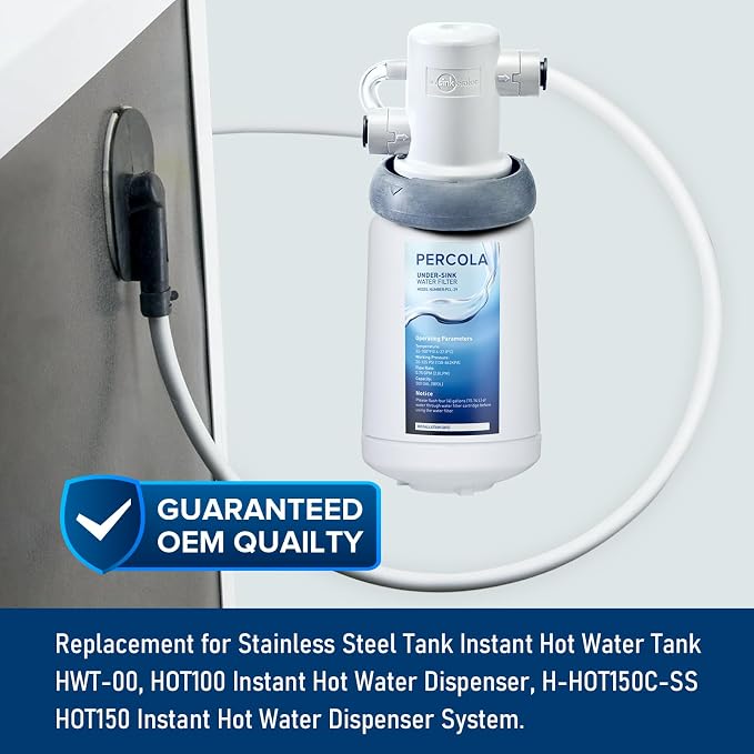 F-201R Under Sink Water Filter, 4-Packs | Replacement for InSinkErator Instant Hot & Hot/Cool Water Dispensers Water Filter Cartridge F-201R, 500 Gallons
