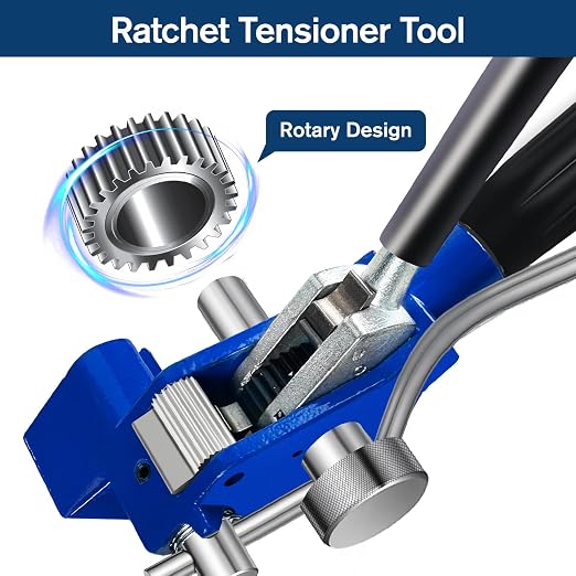 VerRich Steel Strapping Tool - 3/16"~3/4" Steel Banding Tool Strapping Tensioner, Packaging Crimper for Tensioning,Crimper, Cutting Heavy Duty Package