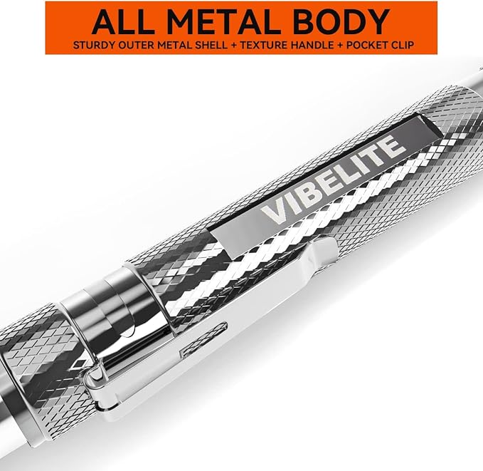 Extendable Magnetic Flashlight with Telescoping Magnet Pickup Tool-Cool Gadget, Fathers Day Dad Gifts, Birthday Gifts for Men, Dad, Husband, Him, Father, Mechanic, Boyfriend, Women, Silver, 2 Pack