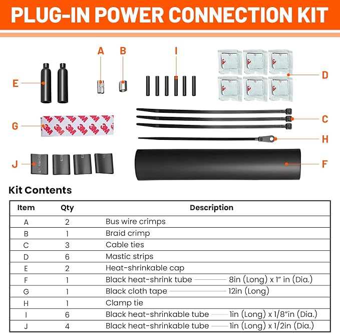 Splice & Tee Connection Kit – For Connecting or Branching Self-Regulating Heat Cable Roof & Gutter De-Icing and Freeze Protection