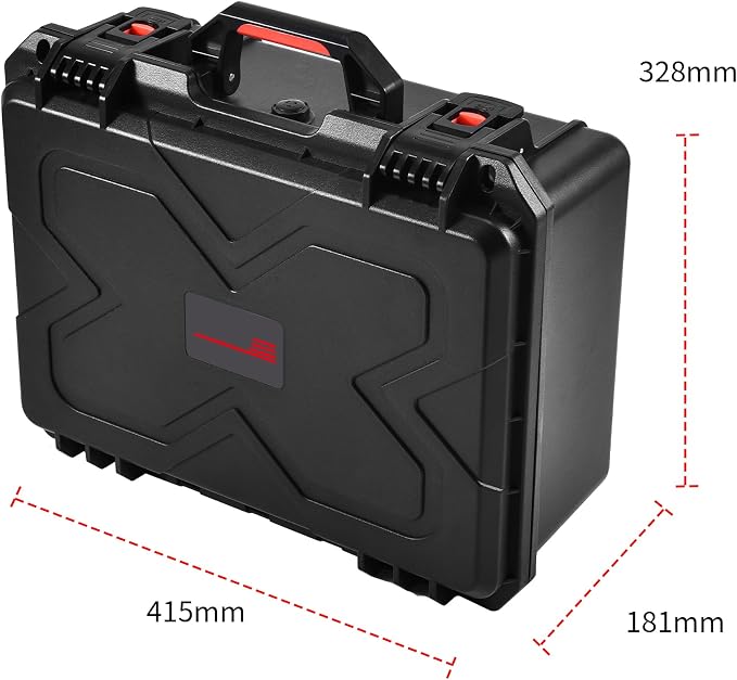 Camera Hard Case DSLR SLR Lens Waterproof Travel Weatherproof Cases | Large Carrying Protection Dividers For DJI Mavic/Air/Mini Drones for Sony FE 400-800mm For Gopro (Only Case) 16.2x12.8x7inch
