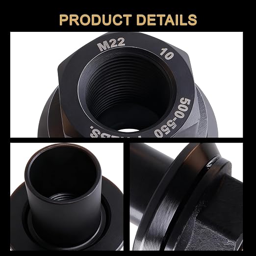 6PCS M22x1.5 Wheel Nuts,Two Piece 28mm Sleeve Flanged 33mm Hex Hub Pilot/Unimount