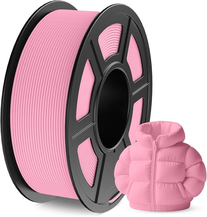 JAYO Matte PLA 3D Printer Filament 1.75mm Pink, Matte Surface Conceals Layer Lines Filament, 1.1kg (2.42 lbs) Spool, Accuracy +/- 0.02 mm, Fit Most FDM Printers