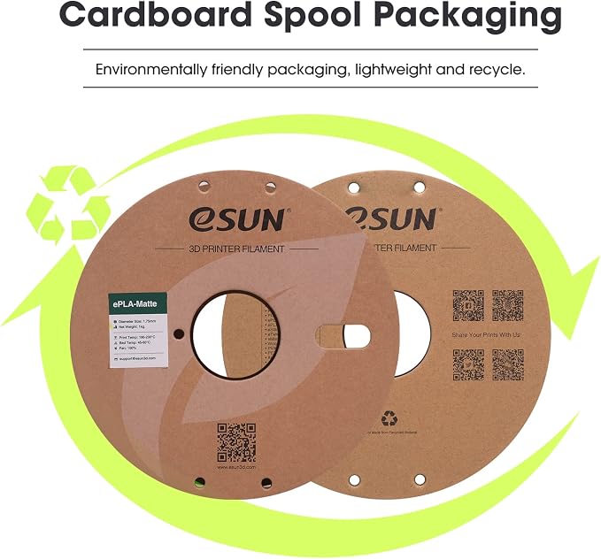 eSUN Matte PLA Filament 1.75mm, Matte 3D Printer PLA Filament, 1KG Spool 3D Printing Filament for 3D Printers, Tangerine