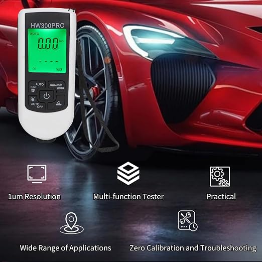 Digital Coating Thickness Gauge Paint Thickness Gauge Automotive Ultra high Precision Probe Car Paint Checker Paint Mil Thickness Meter (Thickness & Feeler Gauges)